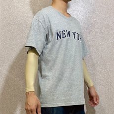 画像13: 「MV SPORT(エムブイ スポーツ)」NEW YORK ニューヨーク 杢グレー アーチ プリント Tシャツ (13)