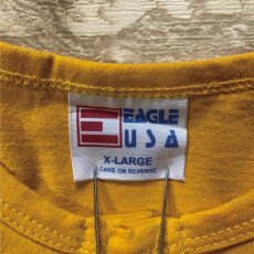 画像6: 「EAGLE USA(イーグル ユーエスエー)」HARFORD USA製 10 イエロー ヘンリーネック Tシャツ (6)