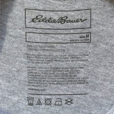 画像3: 「Eddie Bauer(エディー・バウアー)」星条旗 シャケプリント 杢グレー Tシャツ