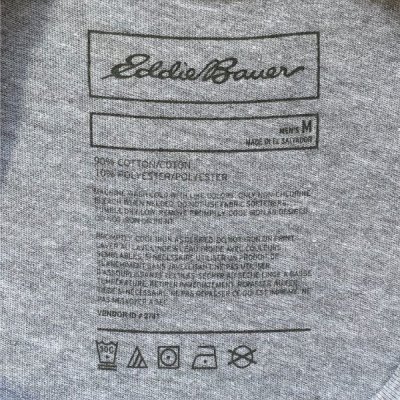 画像3: 「Eddie Bauer(エディーバウアー)」星条旗 シャケプリント 杢グレー Tシャツ