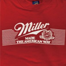 画像2: 「miller(ミラー)」モートン ニッティング ミルズ USA製 MADE THE AMERICAN WAY プリント Tシャツ (2)