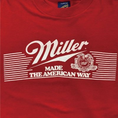 画像2: 「miller(ミラー)」モートン ニッティング ミルズ USA製 MADE THE AMERICAN WAY プリント Tシャツ
