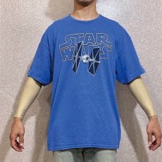 画像11: 「STAR WARS(スターウォーズ)」ブルー 杢調 タイ・ファイター プリント Tシャツ (11)