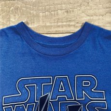 画像4: 「STAR WARS(スターウォーズ)」ブルー 杢調 タイ・ファイター プリント Tシャツ (4)
