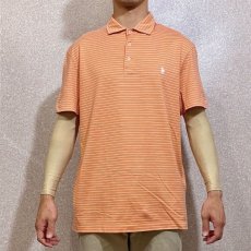 画像12: 「POLO RALPH LAUREN(ポロ ラルフローレン)」ポニー刺繍 オレンジボーダー 定番 半袖ポロシャツ (12)