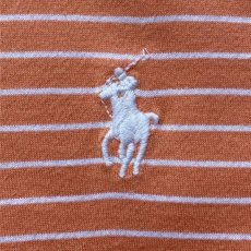 画像5: 「POLO RALPH LAUREN(ポロ ラルフローレン)」ポニー刺繍 オレンジボーダー 定番 半袖ポロシャツ (5)