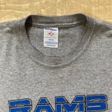 画像3: 「JERZEES(ジャージーズ)」ロサンゼルス・ラムズ プリント 90s 杢グレー NFL Tシャツ (3)