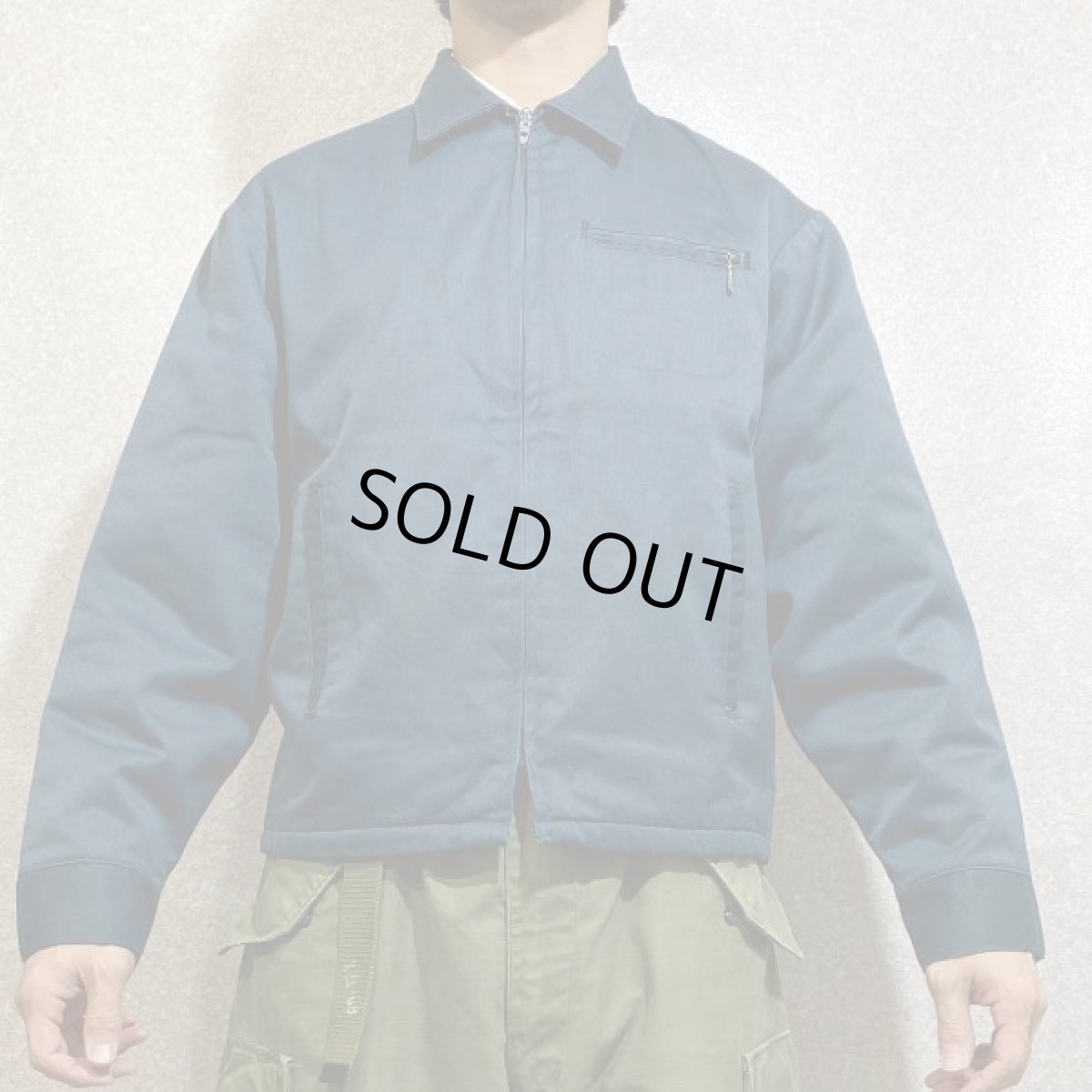 画像16: 「NO BRAND(ノーブランド)」ネイビー TALONジップ 70s ワークジャケット (16)