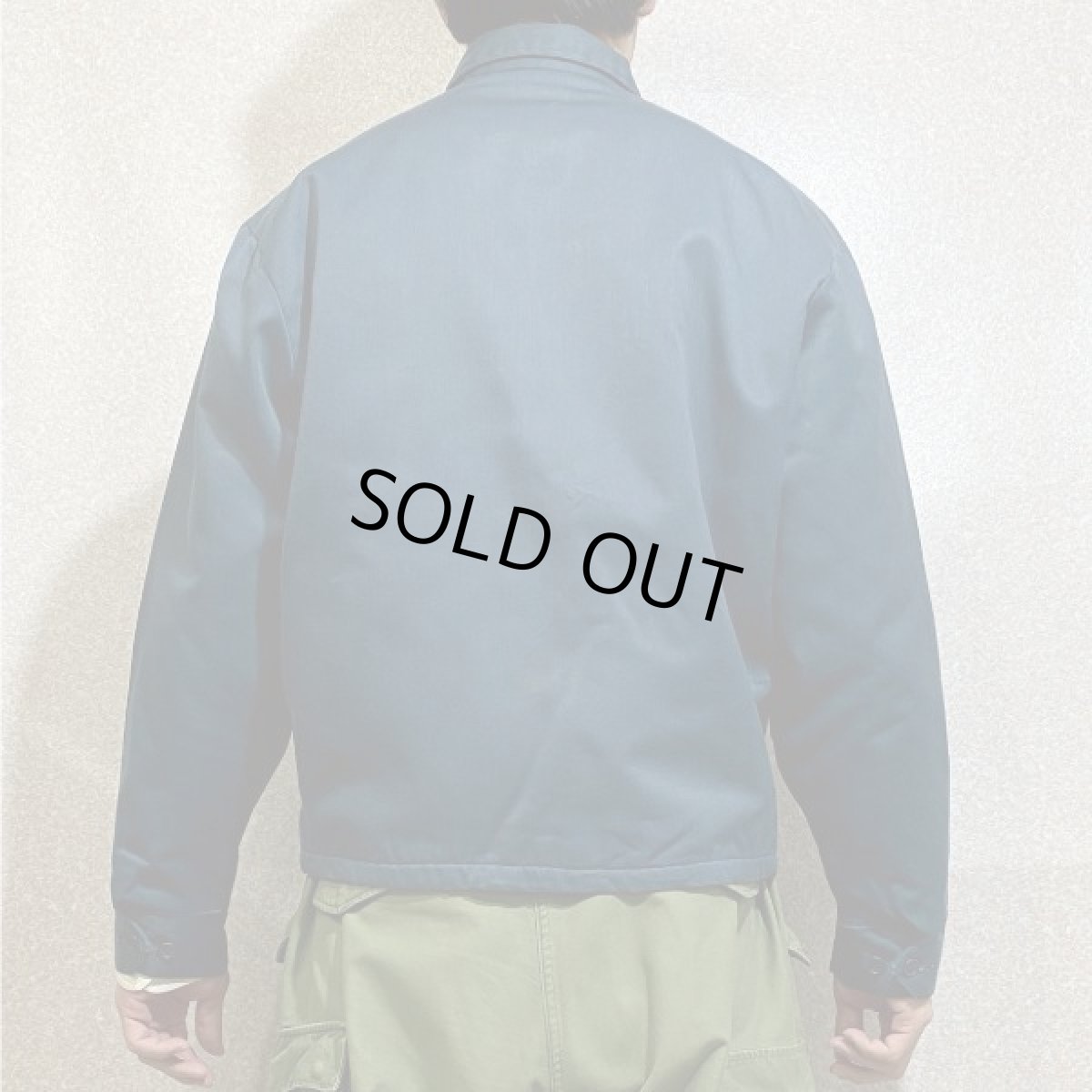 画像20: 「NO BRAND(ノーブランド)」ネイビー TALONジップ 70s ワークジャケット (20)