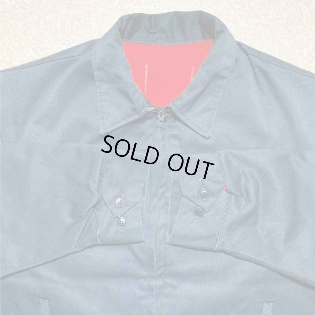 画像3: 「NO BRAND(ノーブランド)」ネイビー TALONジップ 70s ワークジャケット (3)