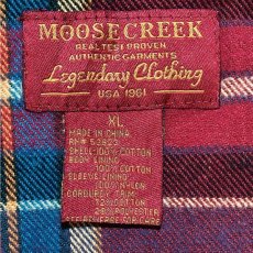 画像14: 「MOOSE CREEK(ムース クリーク)」ダック生地 衿コーデュロイ XLサイズ ハウスチェック裏地 フィールドコート (14)