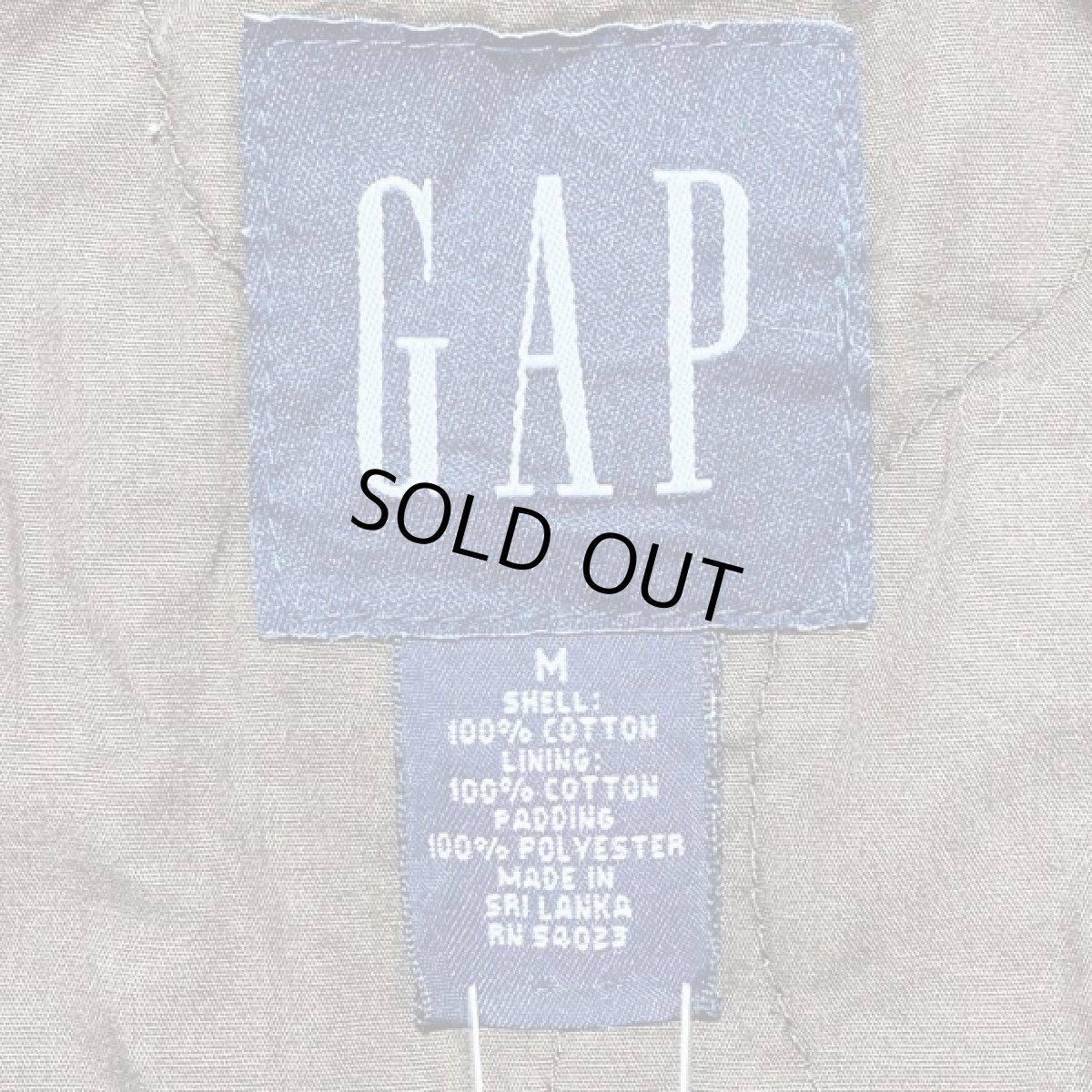 画像14: 「GAP(ギャップ)」ダークブラウン 中綿キルト ダック生地 フィールドジャケット (14)