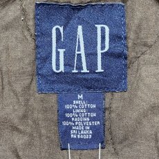 画像14: 「GAP(ギャップ)」ダークブラウン 中綿キルト ダック生地 フィールドジャケット (14)