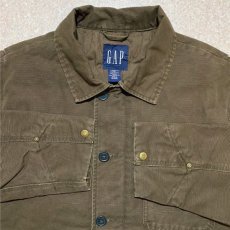 画像3: 「GAP(ギャップ)」ダークブラウン 中綿キルト ダック生地 フィールドジャケット (3)