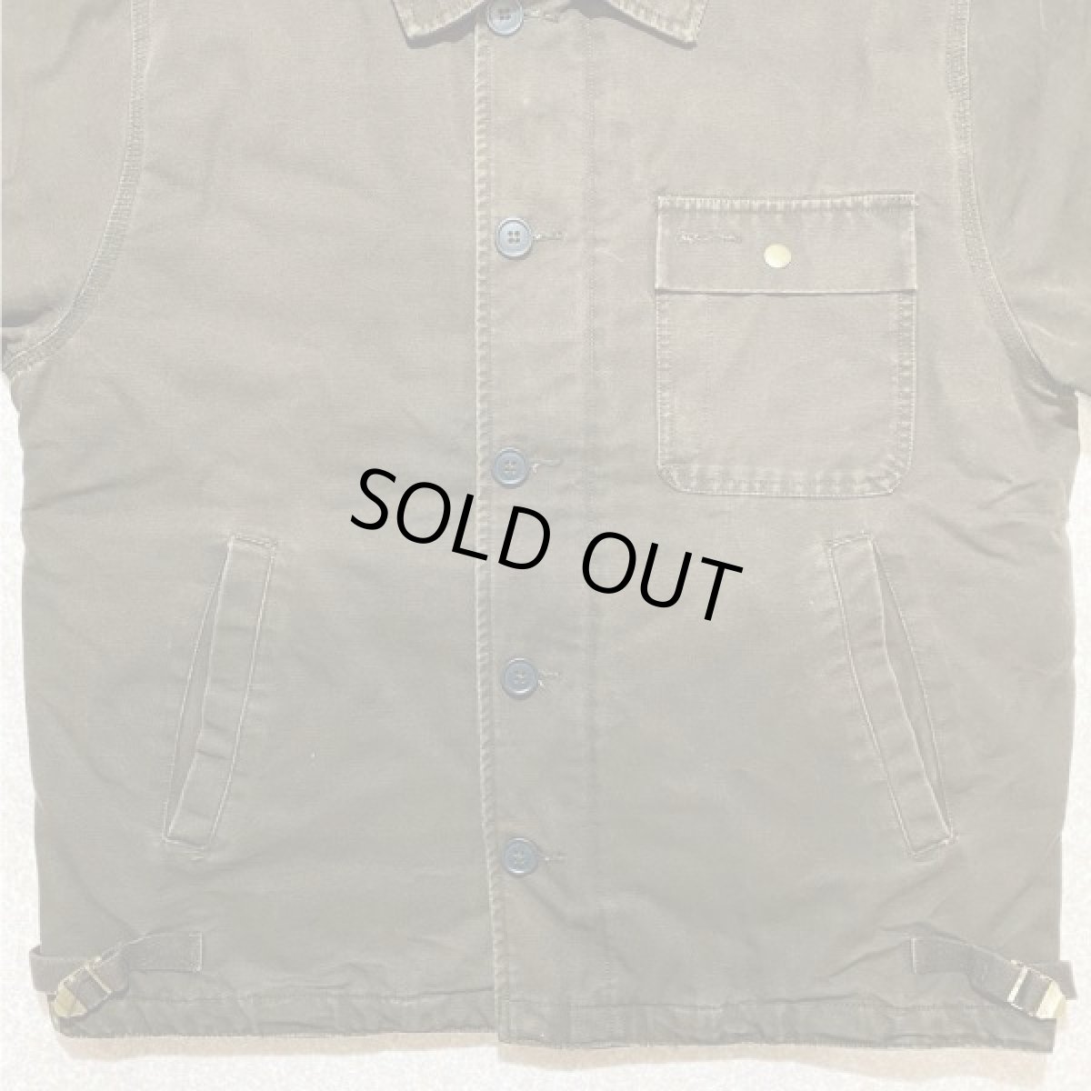 画像5: 「GAP(ギャップ)」ダークブラウン 中綿キルト ダック生地 フィールドジャケット (5)