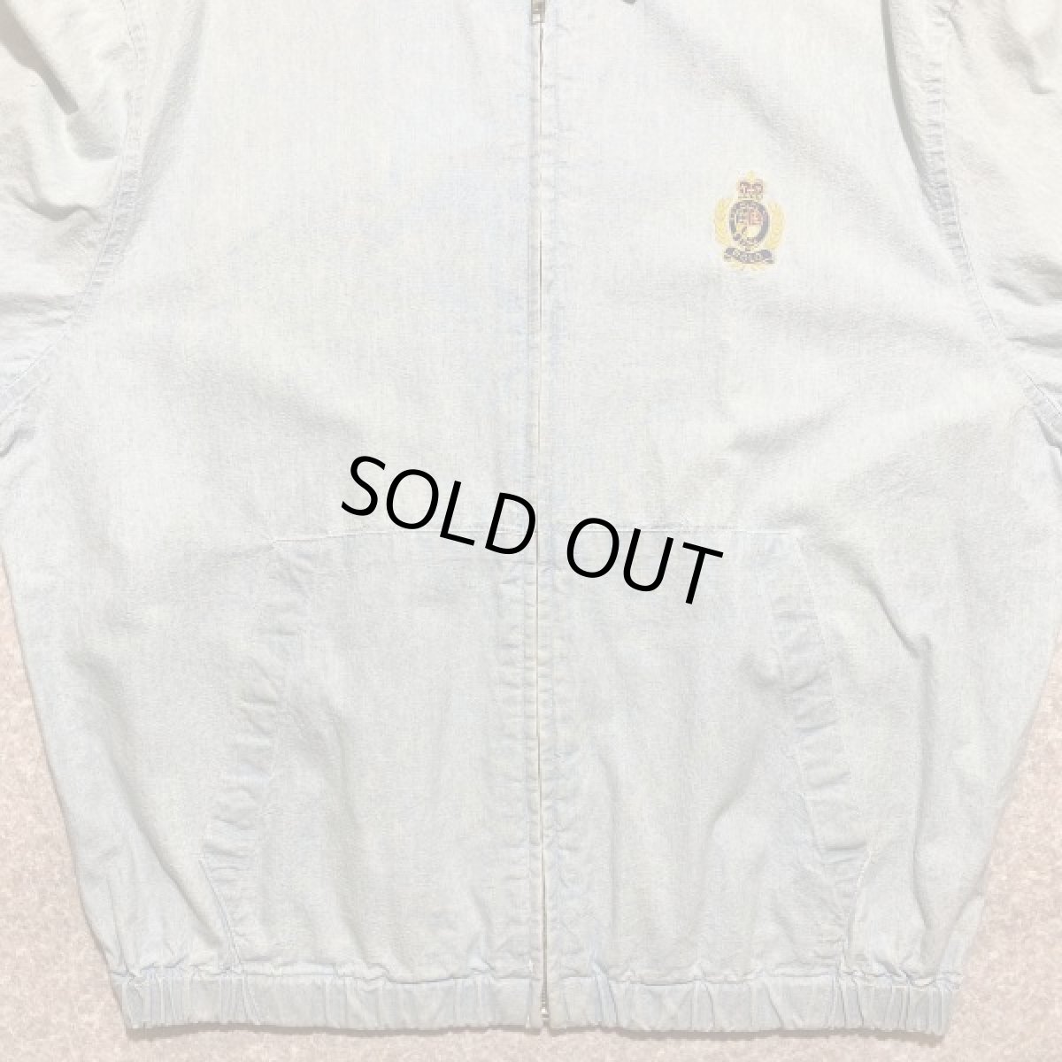 画像7: 「RALPH LAUREN(ラルフローレン)」クレスト刺繍 90s シャンブレー デニム スウィングトップ ブルゾン (7)