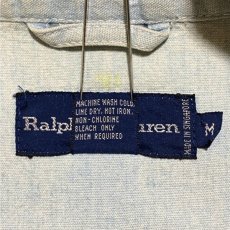 画像10: 「RALPH LAUREN(ラルフローレン)」クレスト刺繍 90s シャンブレー デニム スウィングトップ ブルゾン (10)