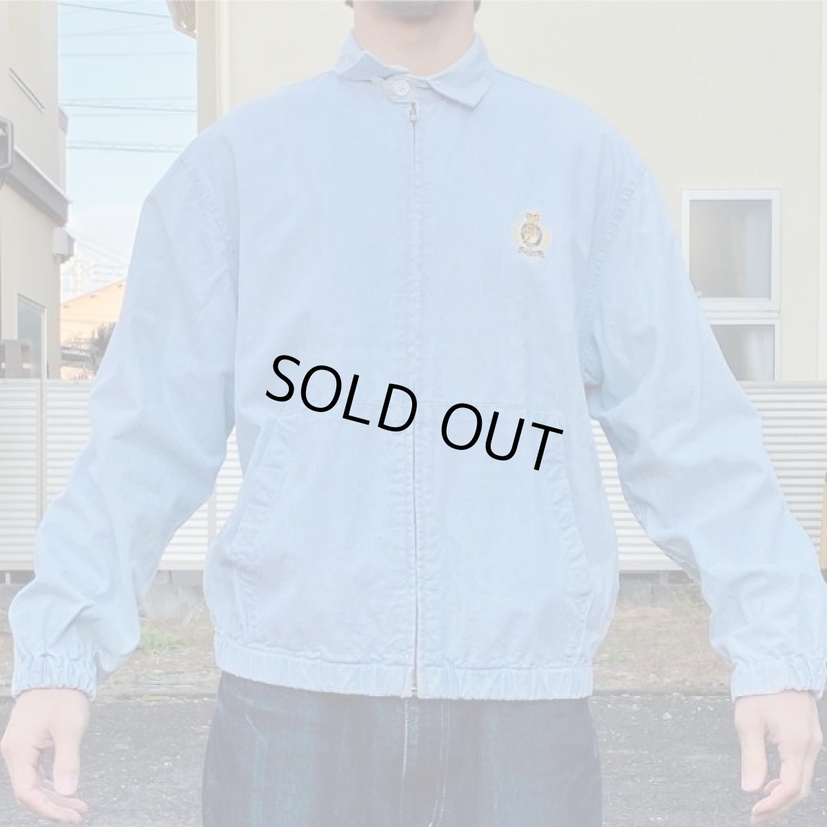 画像16: 「RALPH LAUREN(ラルフローレン)」クレスト刺繍 90s シャンブレー デニム スウィングトップ ブルゾン (16)