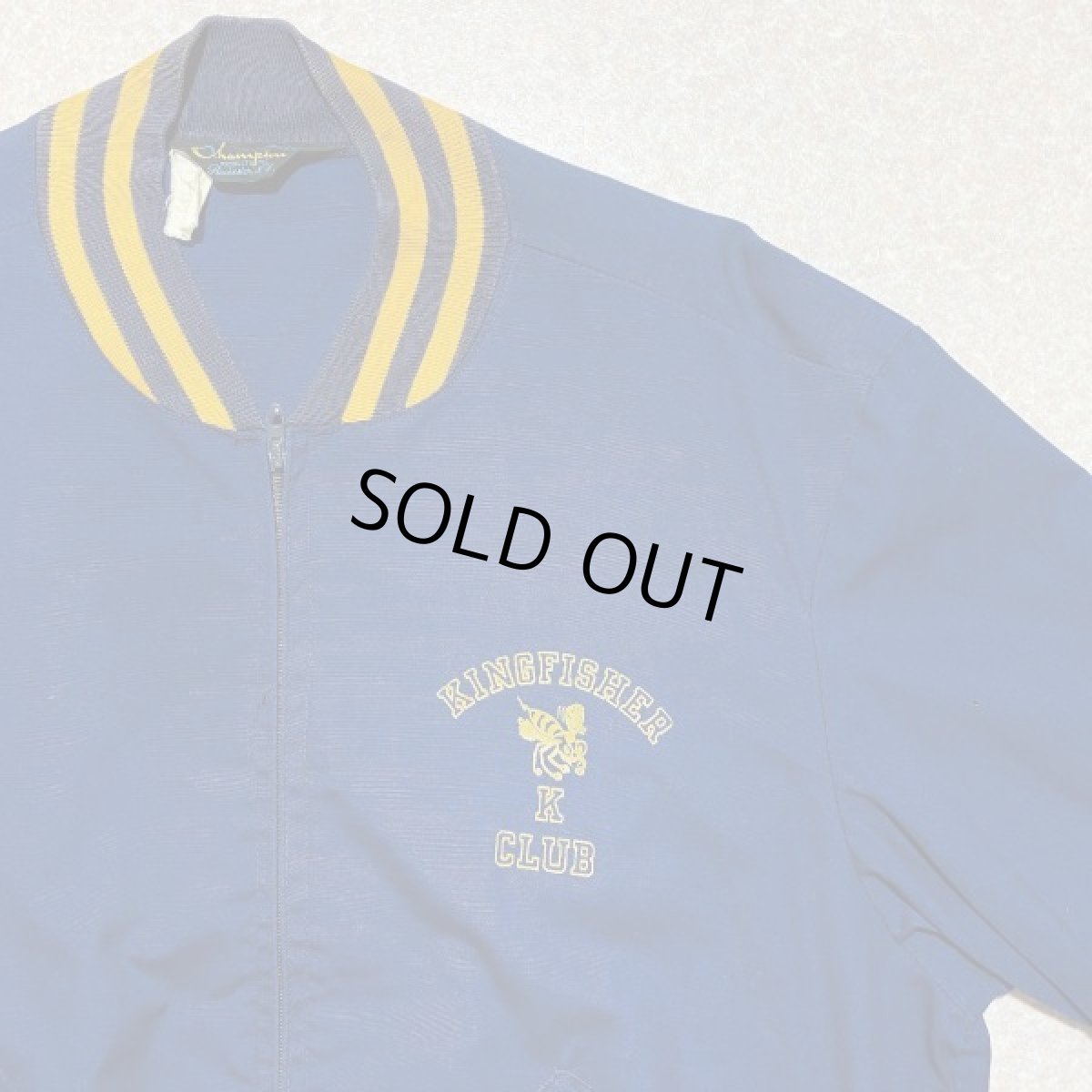 画像4: 「Champion(チャンピオン)」60s ランタグ TALONジップ ヴィンテージ KINGFISHER リブブルゾン (4)