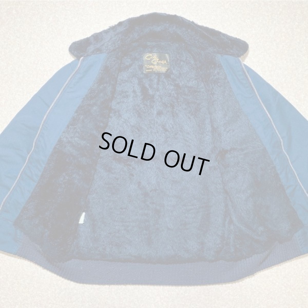 画像11: 「Cal Craft(カルクラフト)」USA製 ボアライニング 襟ボア ネイビー ドカジャン (11)