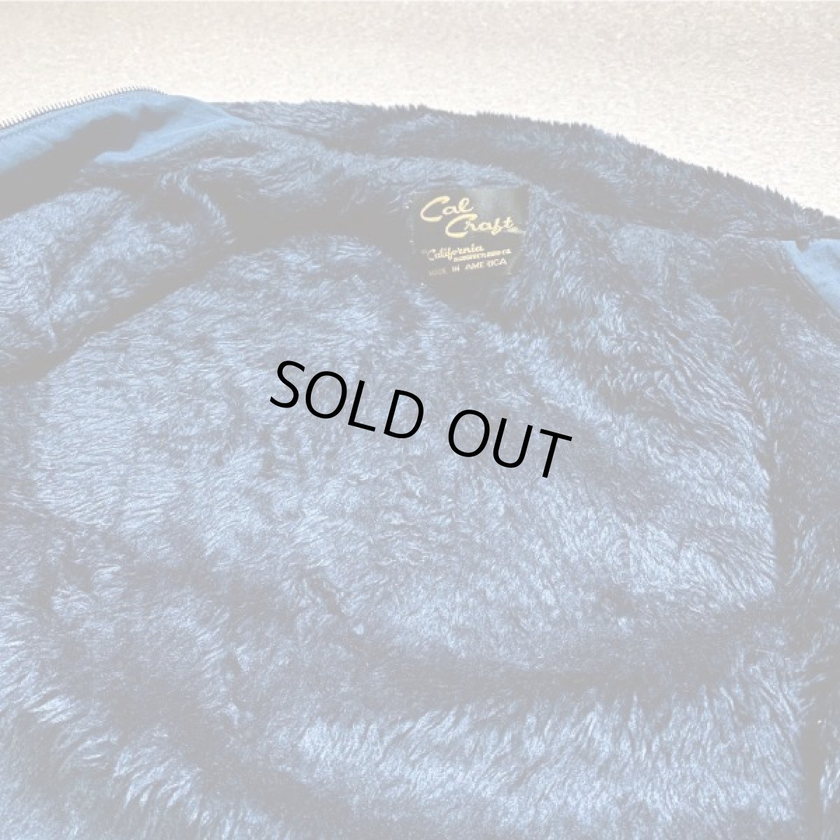 画像14: 「Cal Craft(カルクラフト)」USA製 ボアライニング 襟ボア ネイビー ドカジャン (14)