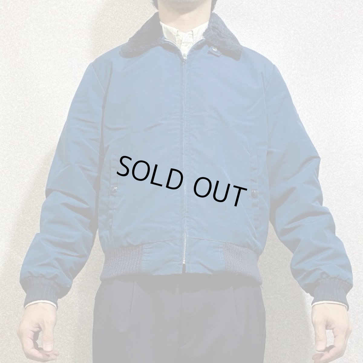 画像16: 「Cal Craft(カルクラフト)」USA製 ボアライニング 襟ボア ネイビー ドカジャン (16)