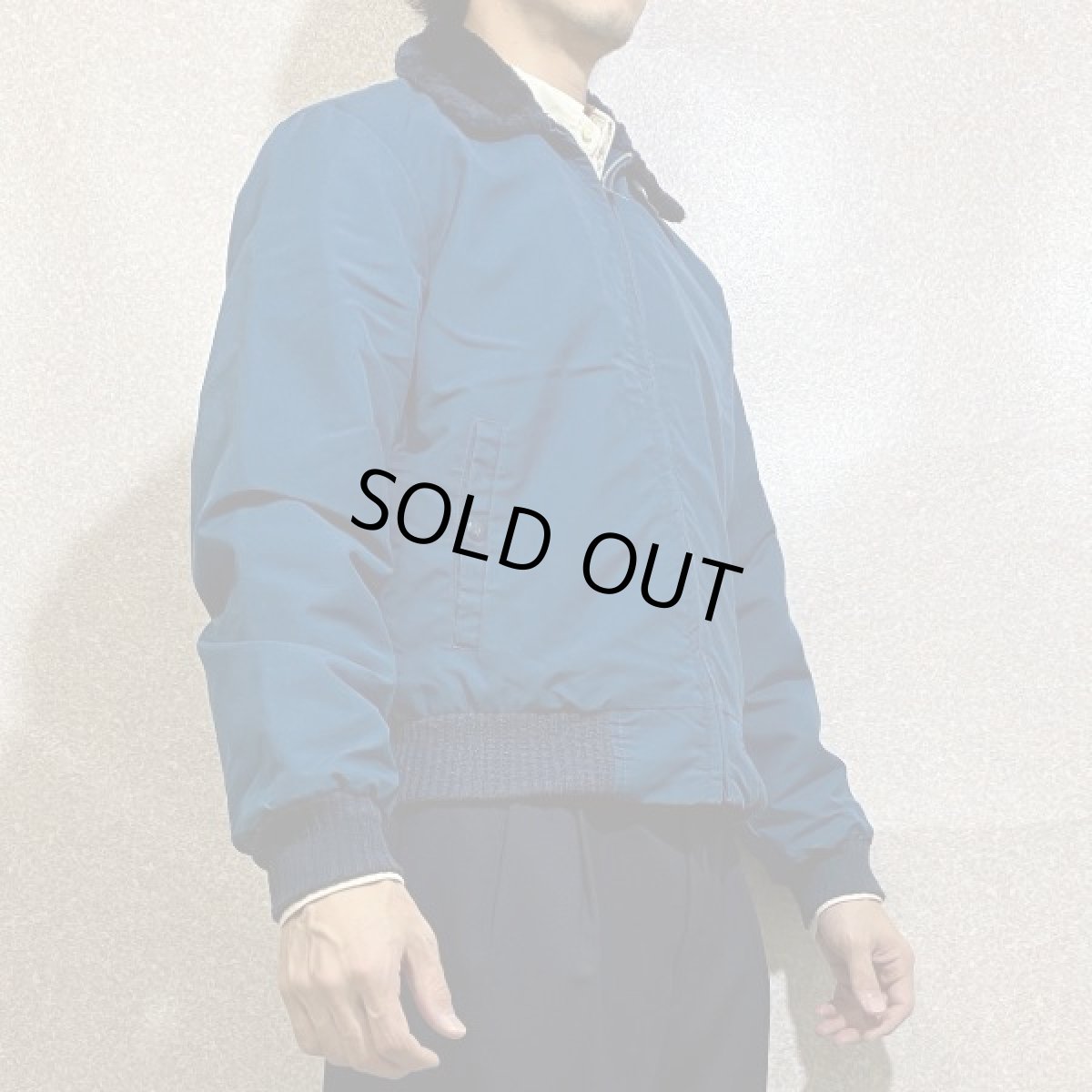 画像17: 「Cal Craft(カルクラフト)」USA製 ボアライニング 襟ボア ネイビー ドカジャン (17)