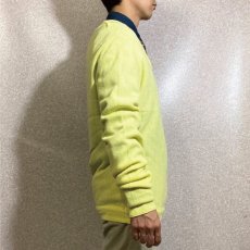 画像18: 「LACOSTE(ラコステ)」IZOD アイゾッド 70s 糸巻きタグ Mサイズ イエロー アクリルニット セーター (18)