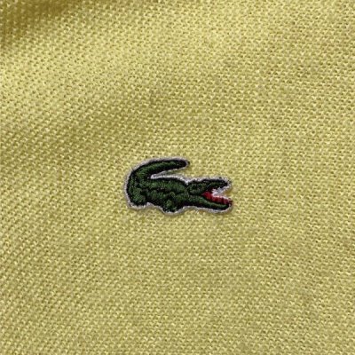 画像2: 「LACOSTE(ラコステ)」IZOD アイゾッド 70s 糸巻きタグ Mサイズ イエロー アクリルニット セーター