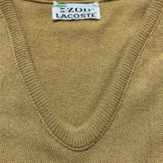 画像14: 「LACOSTE(ラコステ)」IZOD アイゾッド 70s 糸巻きタグ 5 Lサイズ相当 キャメル アクリルニット セーター (14)