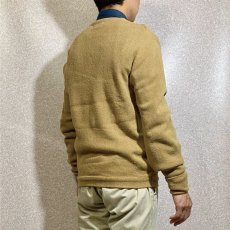 画像18: 「LACOSTE(ラコステ)」IZOD アイゾッド 70s 糸巻きタグ 5 Lサイズ相当 キャメル アクリルニット セーター (18)