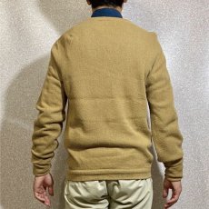 画像19: 「LACOSTE(ラコステ)」IZOD アイゾッド 70s 糸巻きタグ 5 Lサイズ相当 キャメル アクリルニット セーター (19)