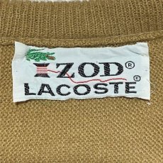 画像6: 「LACOSTE(ラコステ)」IZOD アイゾッド 70s 糸巻きタグ 5 Lサイズ相当 キャメル アクリルニット セーター (6)