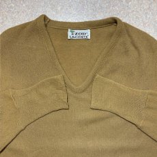 画像7: 「LACOSTE(ラコステ)」IZOD アイゾッド 70s 糸巻きタグ 5 Lサイズ相当 キャメル アクリルニット セーター (7)