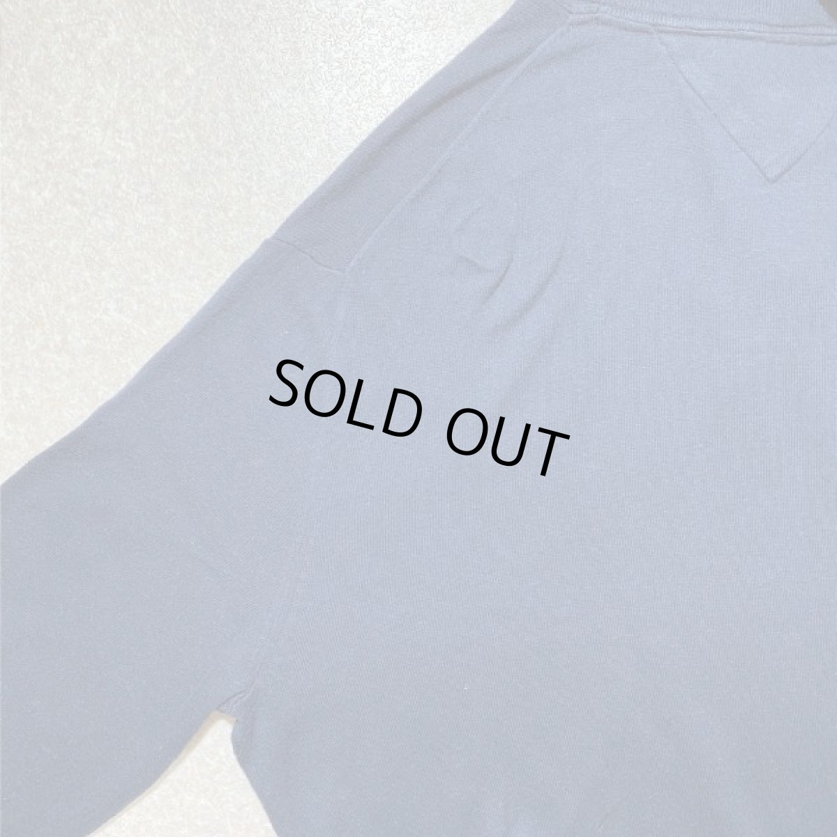 画像15: 「Tommy Hilfiger(トミーヒルフィガー)」ワンポイント XLサイズ コットンモダール ネイビー ショールカラー ハイゲージ ニット (15)