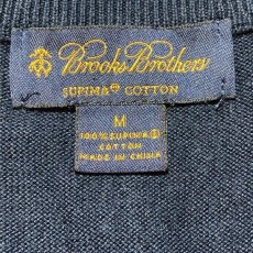 画像7: 「Brooks Brothers(ブルックスブラザーズ)」ネイビー トリコロール スタンドカラー ニット (7)