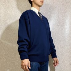 画像16: 「PENDLETON(ペンドルトン)」ワンポイント EDI ラムズウール ピュアヴァージンウール Vネック ハイゲージ ニット (16)