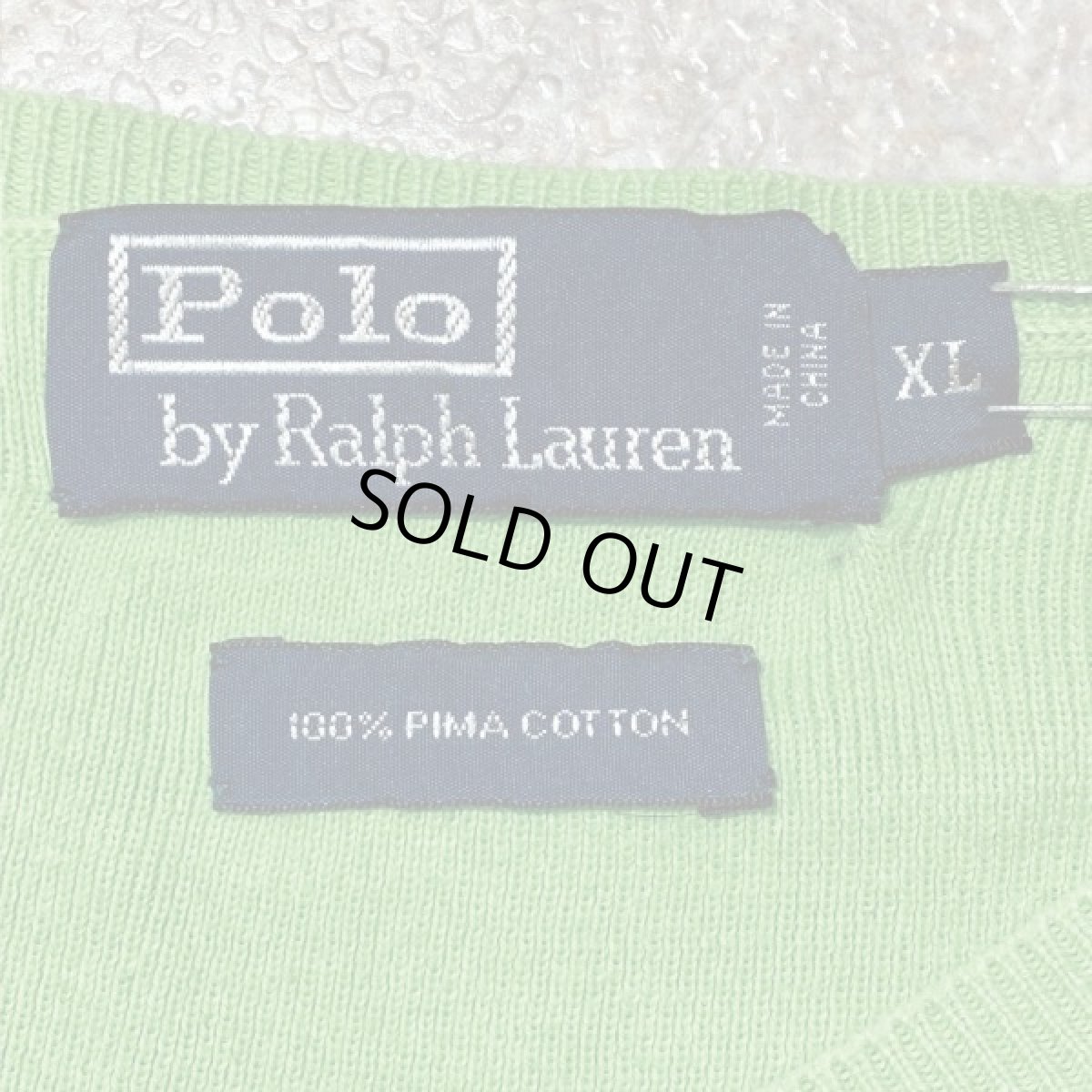 画像6: 「Polo RALPH LAUREN(ポロ ラルフローレン)」ピマコットン ポニー刺繍 クルーネック グリーン ニット (6)