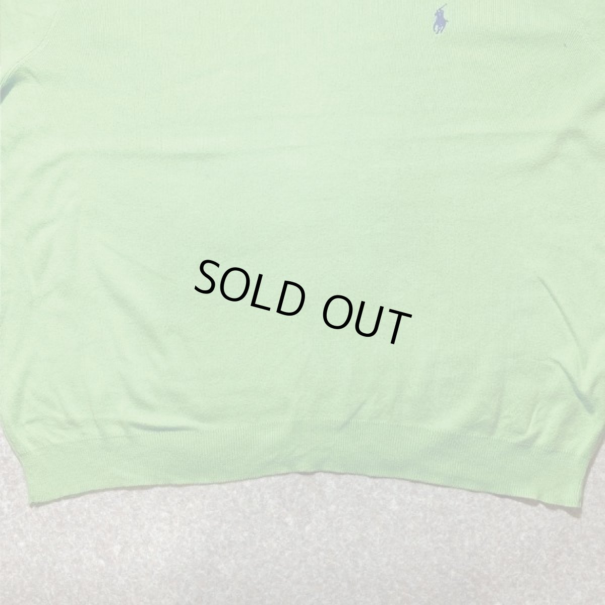 画像7: 「Polo RALPH LAUREN(ポロ ラルフローレン)」ピマコットン ポニー刺繍 クルーネック グリーン ニット (7)