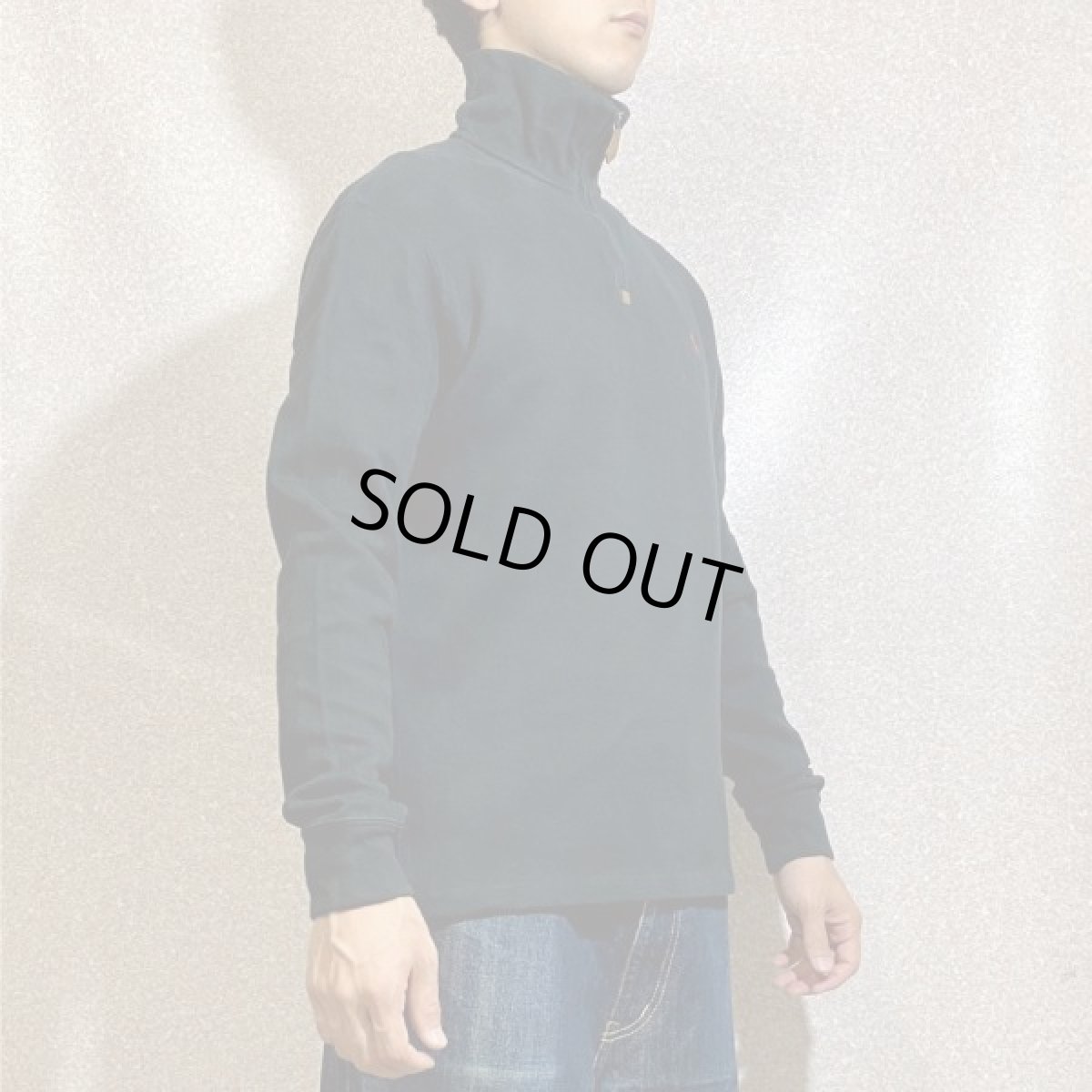 画像16: 「Polo RALPH LAUREN(ポロ ラルフローレン)」ハーフジップ ポニー刺繍 ブラック コットン ニット (16)