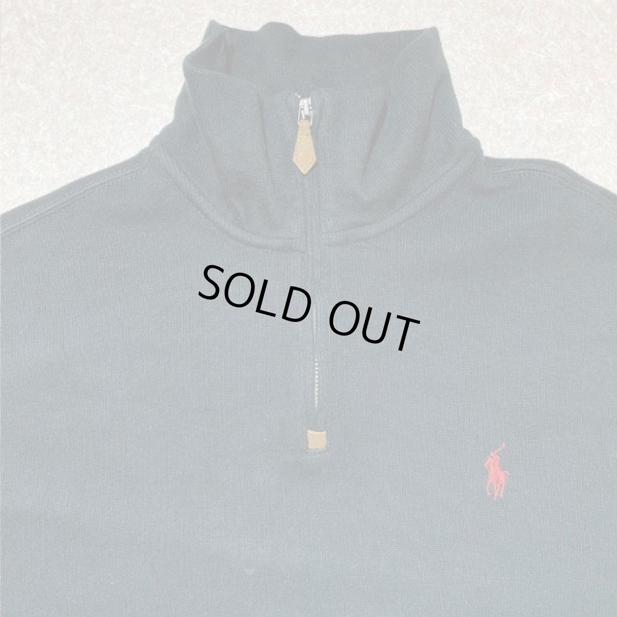 画像3: 「Polo RALPH LAUREN(ポロ ラルフローレン)」ハーフジップ ポニー刺繍 ブラック コットン ニット (3)