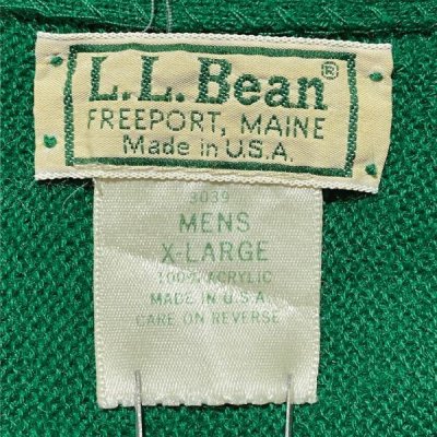 画像3: 「L.L.Bean(エルエルビーン)」 グリーン ニット カーディガン