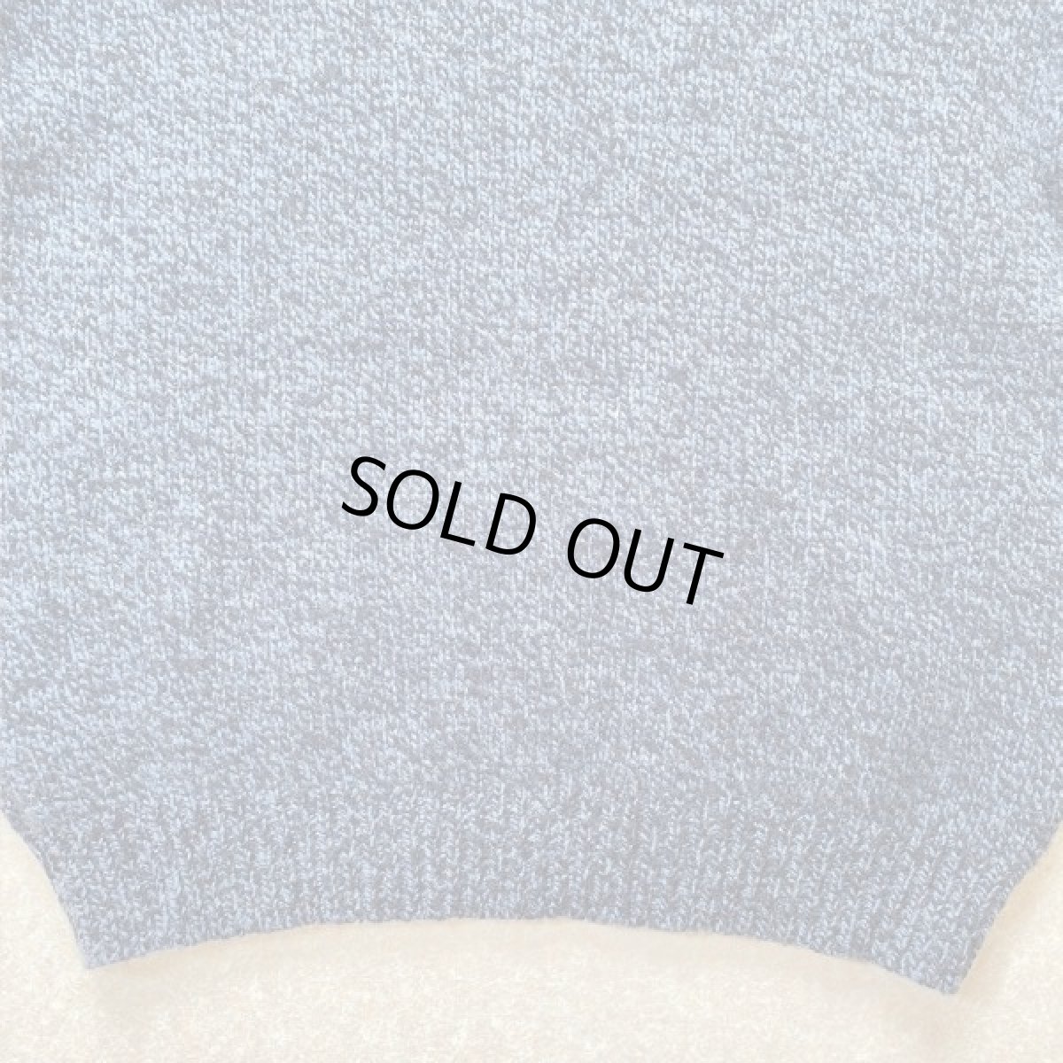 画像11: 「L.L.Bean(エルエルビーン)」ブルー メランジ ラムズウール 肉厚 ローゲージ クルーネック ニット (11)