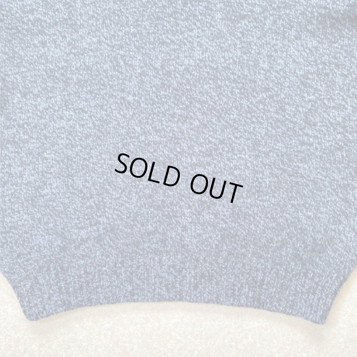 画像6: 「L.L.Bean(エルエルビーン)」ブルー メランジ ラムズウール 肉厚 ローゲージ クルーネック ニット (6)