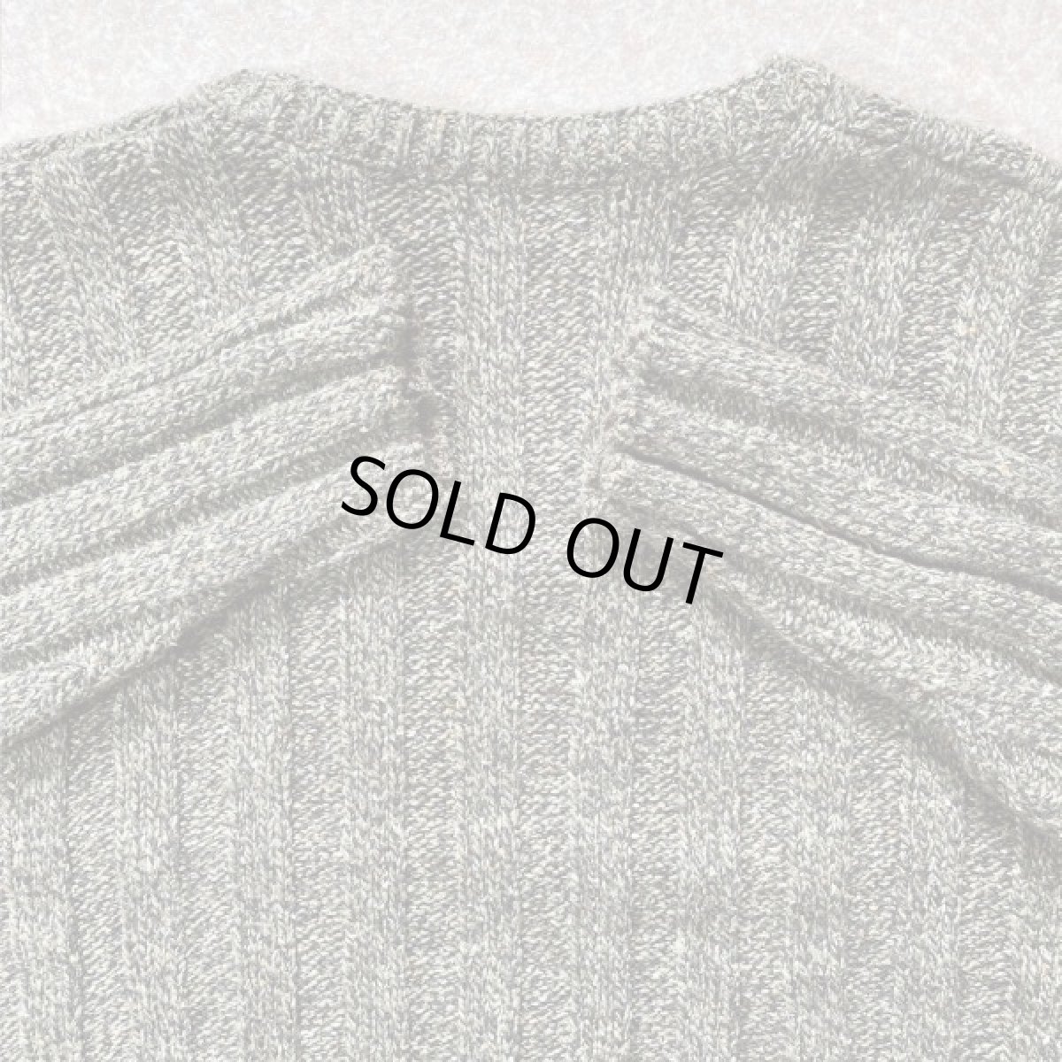 画像10: 「L.L.Bean(エルエルビーン)」USA製 メランジ 立畝 ブラウン シルク混 Vネック ニット (10)