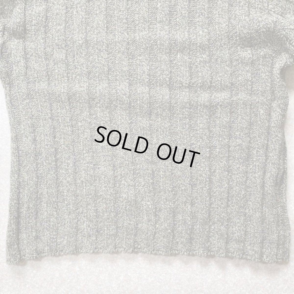 画像12: 「L.L.Bean(エルエルビーン)」USA製 メランジ 立畝 ブラウン シルク混 Vネック ニット (12)