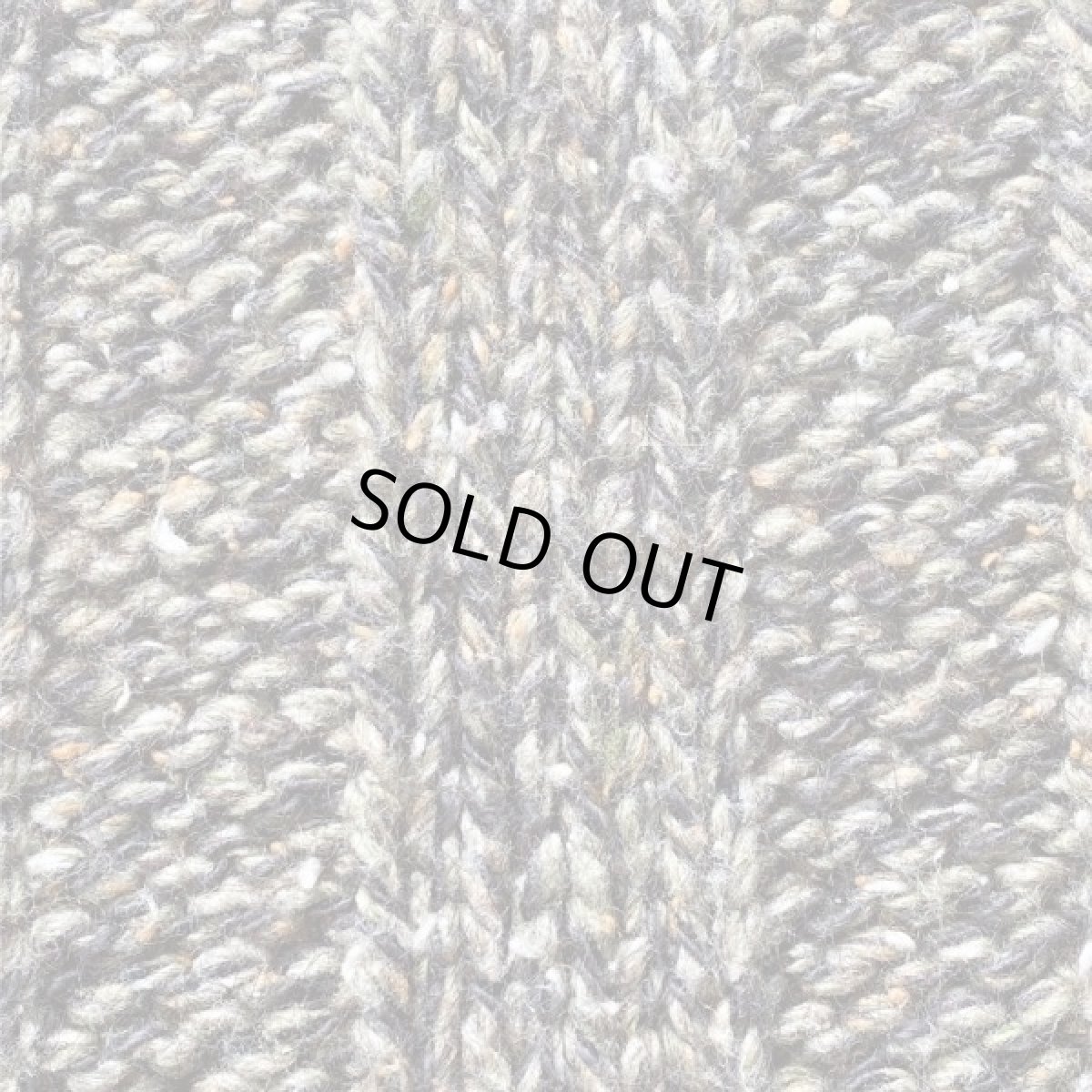 画像14: 「L.L.Bean(エルエルビーン)」USA製 メランジ 立畝 ブラウン シルク混 Vネック ニット (14)