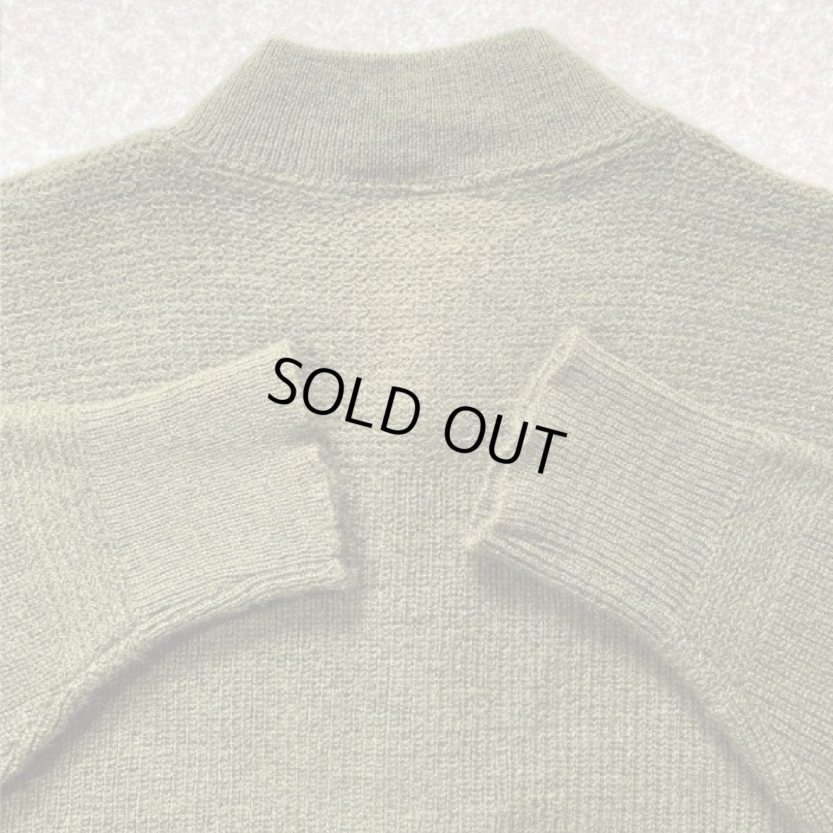 画像11: 「L.L.Bean(エルエルビーン)」 ハーフボタン オリーブ USA製 プルオーバー ニット (11)