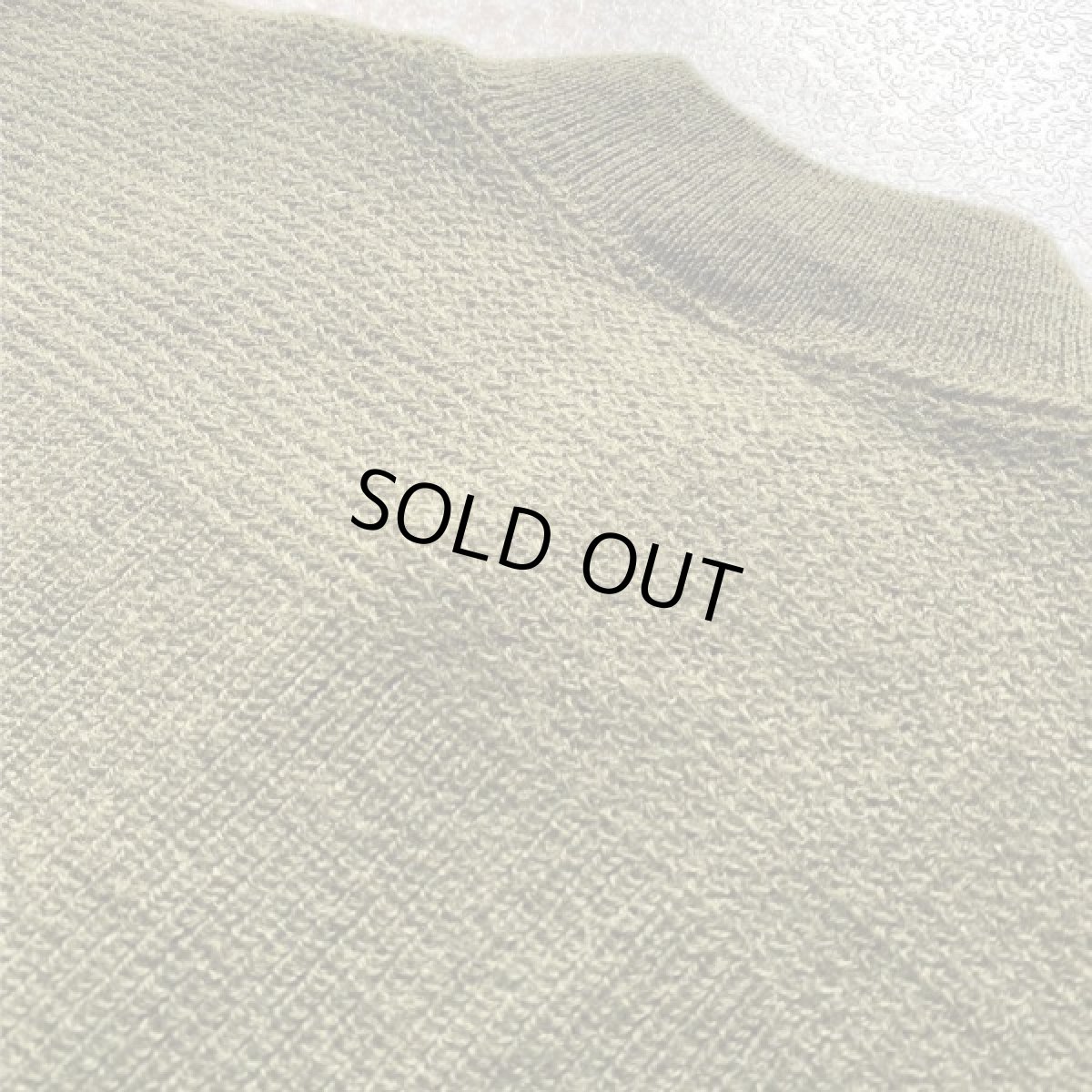 画像13: 「L.L.Bean(エルエルビーン)」 ハーフボタン オリーブ USA製 プルオーバー ニット (13)