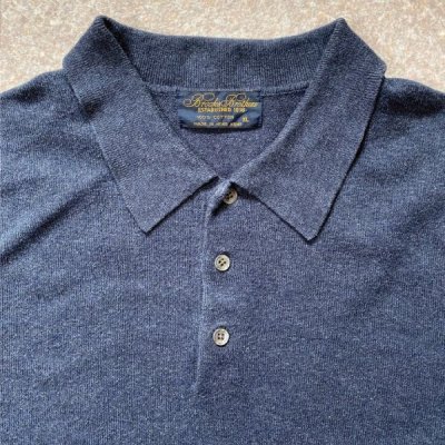 画像2: 「Brooks Brothers(ブルックスブラザーズ)」3ボタン 長袖ニットポロシャツ